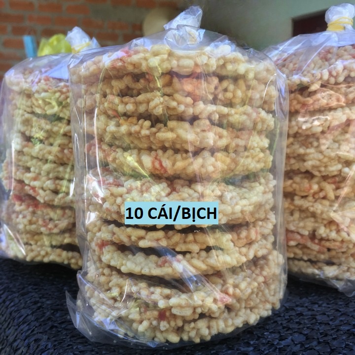 10 Cái/Bịch Cơm Cháy Gia Vị Giòn - Loại Ngon Thơm - Hàng Chất Lượng
