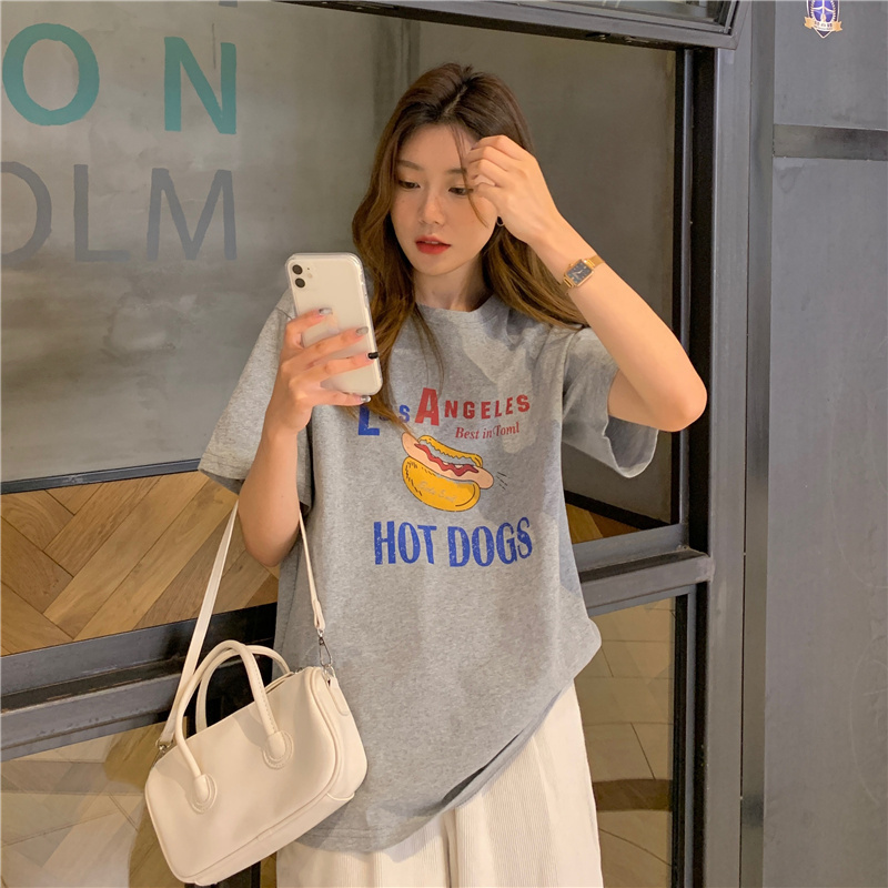 Áo Thun Tay Ngắn Dáng Ôm In Họa Tiết Thời Trang Mùa Hè Mới Cho Nữ