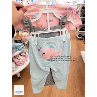 SET BỘ BÉ GÁI Carter's nhập Mỹ - Fish