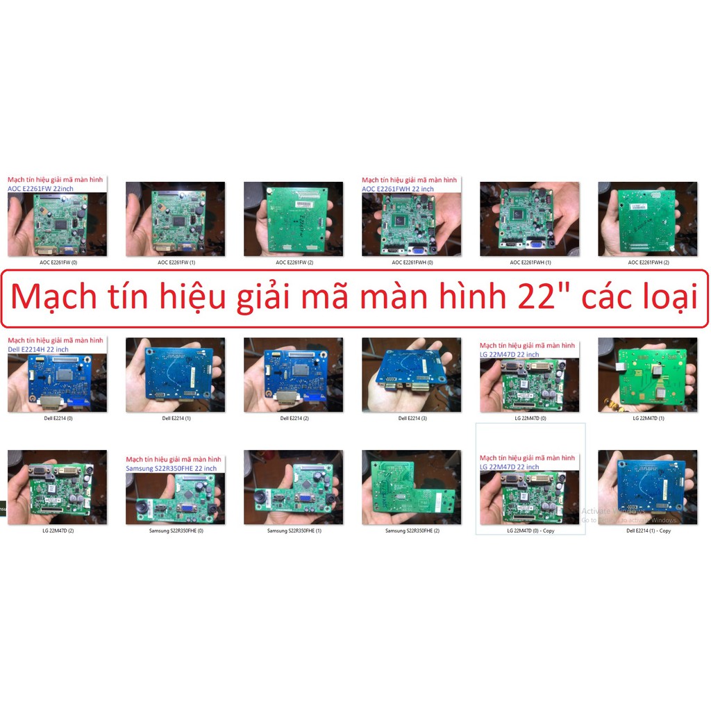 mạch tín hiệu giải mã màn hình board signal 22 " inch E2261FWH S22R350FHE E2261FW 22M47D E2214HB AOCLG DEll Samsung all