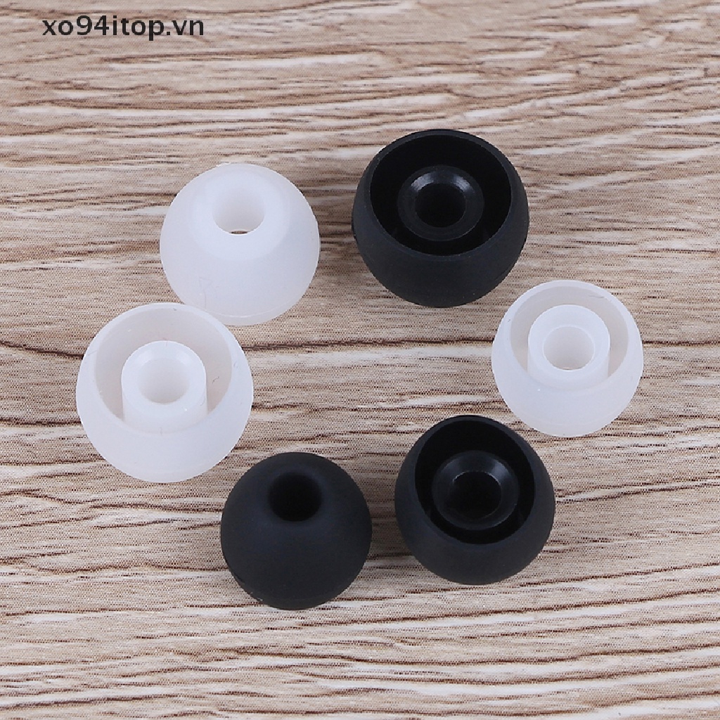 Xoitop Set 6 Cặp / 2 * (S + M + L) Tai Nghe Nhét Tai Bằng Cao Su silicone