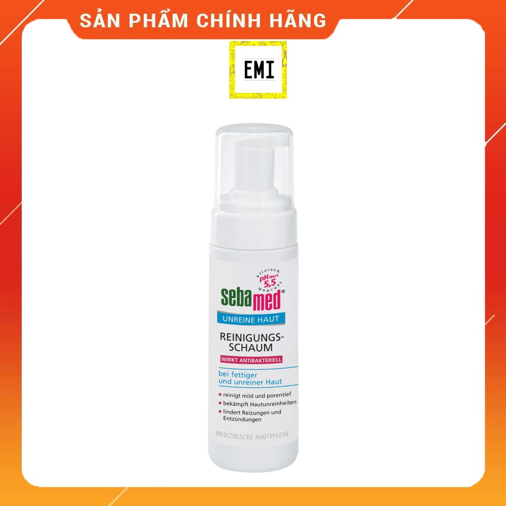 Sữa rửa mặt Sebamed kháng khuẩn dành cho da mụn, 150ml-Hàng chuẩn Đức