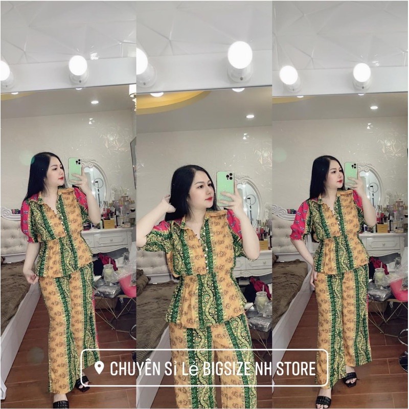 Set Hoa Áo Pelum ống suông