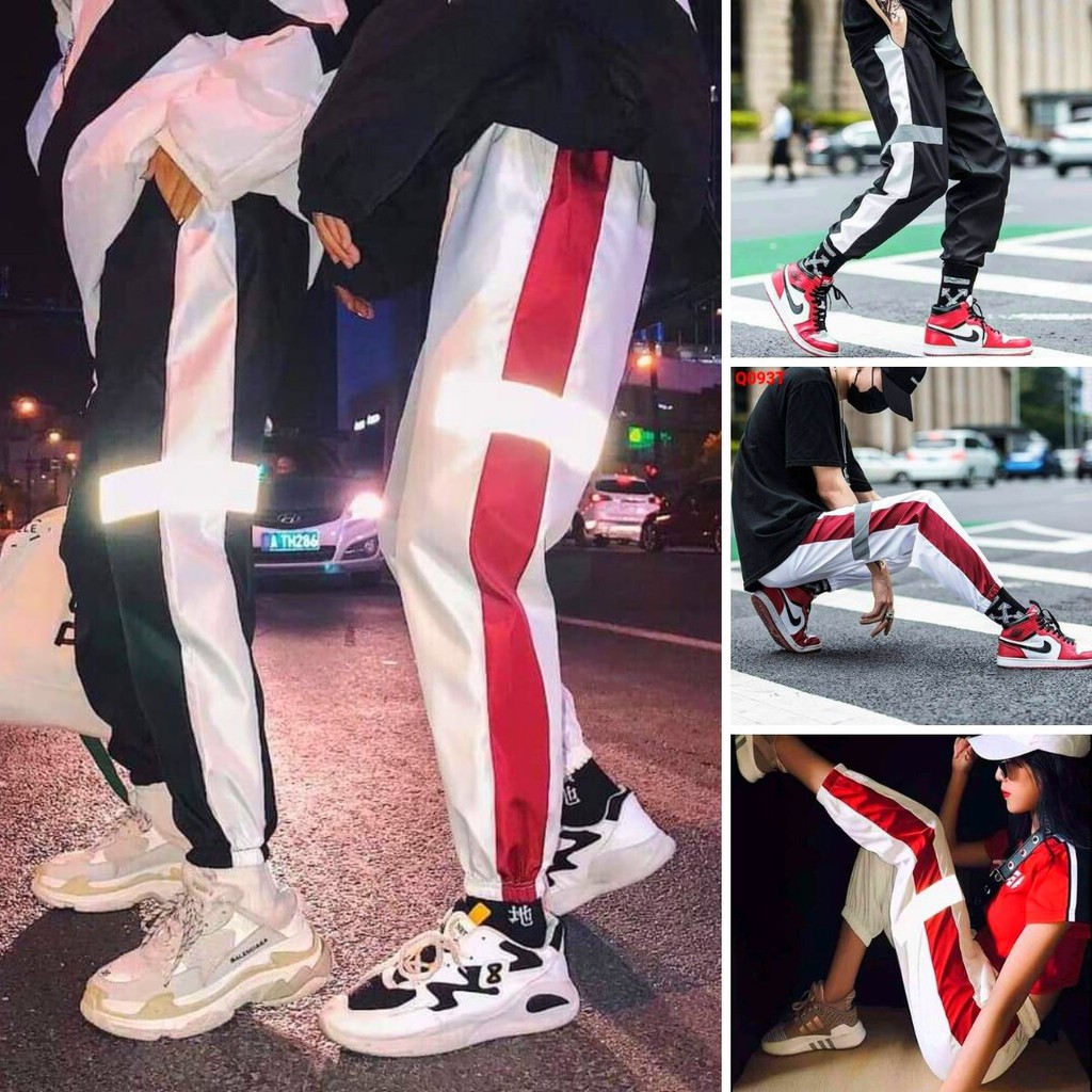 [FREESHIP_99K] Quần jogger dù nam nữ phản quang phát sáng thể thao - TH165 | BigBuy360 - bigbuy360.vn