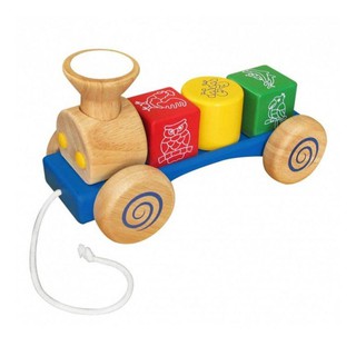 Mô Hình Tàu Hỏa Gỗ Cho Bé Học Hình Khối Màu Sắc Winwintoys 68292