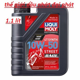 GIÁ TỐT - dầu nhớt nhập khẩu 100% từ đức liqui moly street race 10w50 1 lit 1