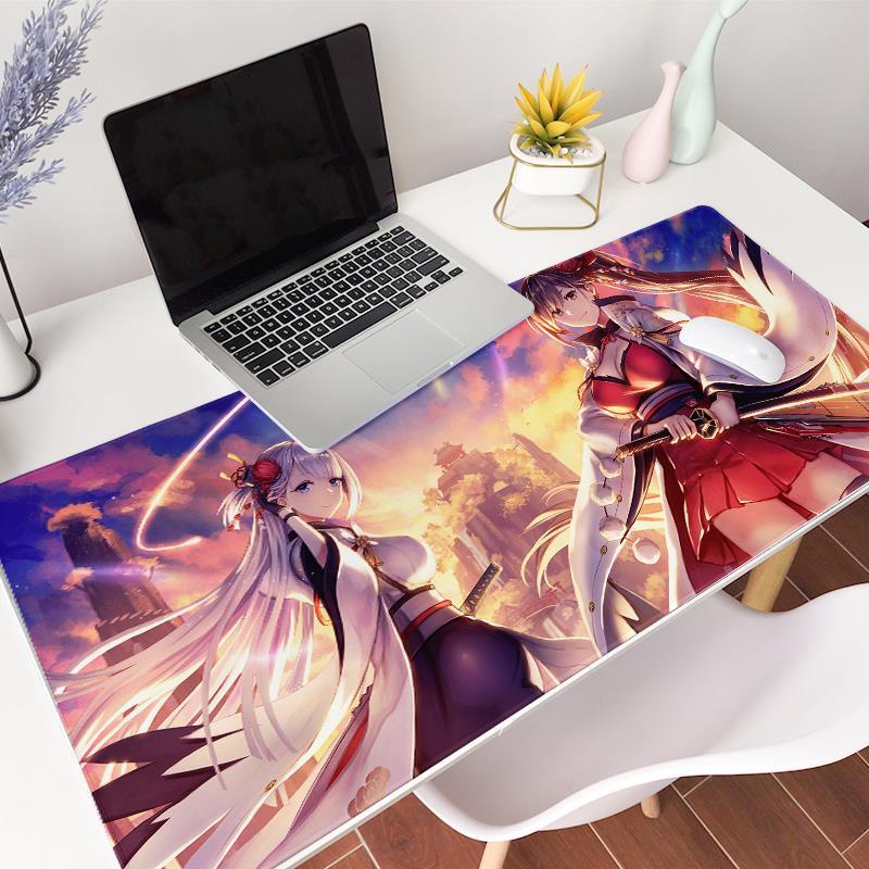 Miếng Lót Chuột Và Bàn Phím Chống Trượt In Hình Cây Cối Dành Cho bilibili azur lane