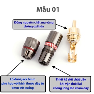 Jack AV Hoa Sen RCA, giá 1 cặp, dùng hàn dây tín hiệu âm thanh av bông sen. J-RCA