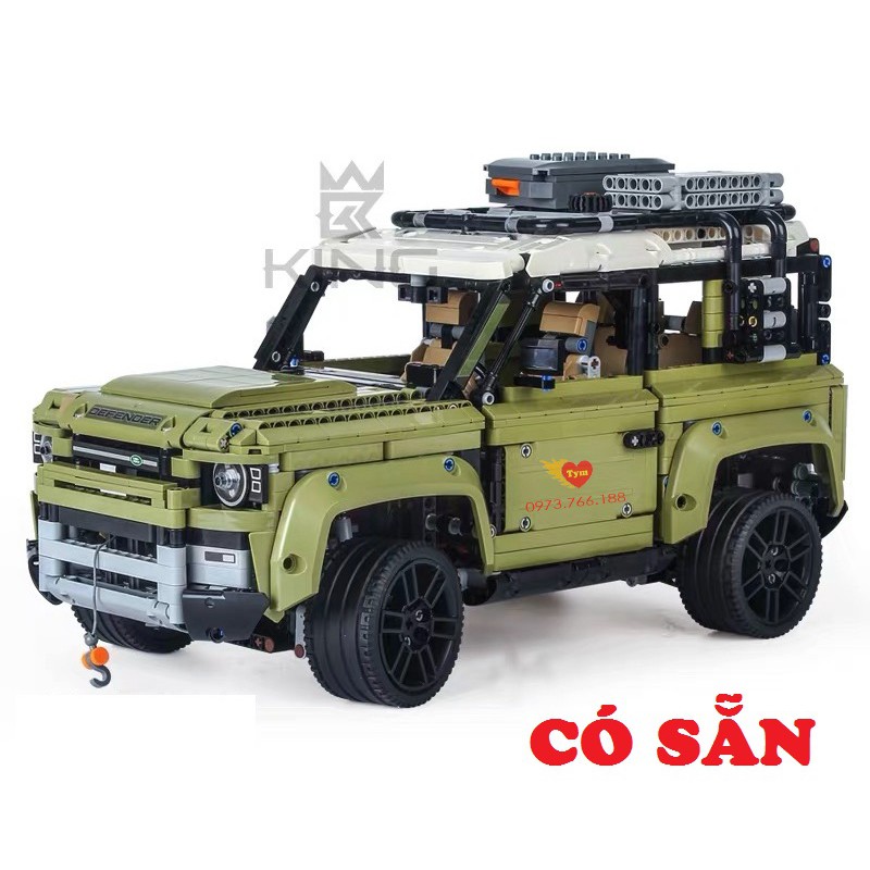 Đồ chơi Lắp ráp Mô hình Technic King 93018 ( Lego 42110 ) Xếp hình siêu xe Land Rover Defender Xếp hình cho bé trai