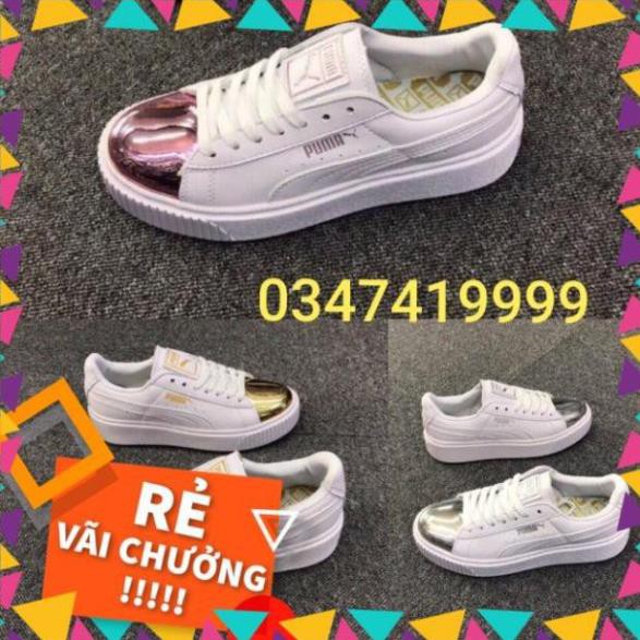 New | Full Size| Giày thể thao Puma mũi Bạc Hồng Vàng Cao Cấp New NEW . 👟 . ️🥇 . NEW ✫ siêu phẩm 1212 * ۶ ↺