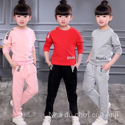 Korean New Autumn Girls Kids Clothing For Baby Kids Sports Two Piece Spring And Autumn Baby Girls Clothes