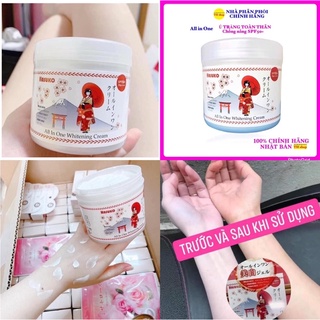 kem ủ trắng da toàn thân Hasuko Chống Nắng SPF 50+ 280g nhật bản