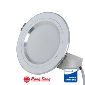 Đèn led âm trần downlight 7w 3 màu Rạng đông mã AT10L 90/7W, 110/9W, 110/12W