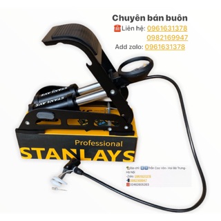 Bơm đạp chân đa năng mini cho ô tô , xe máy, xe đạp 2xilanh / 1 xi lanh stanlays