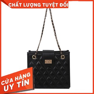 Túi xách nữ 👜 Mẫu HOT 2021 Hàn Quốc 👜 Túi đeo vai nữ giá rẻ Ô Trám Sành điệu [Màu: Đen, Trắng]