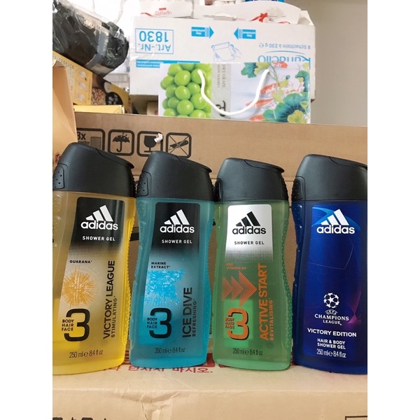 Sữa tắm gội cho nam Adidas 250ml