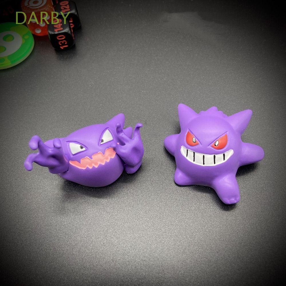 Kẹp trang trí cổng thoát khí xe hơi hình dạng nhân vật hoạt hình Pokemon Gastly Gengar Haunter vui nhộn sáng tạo
