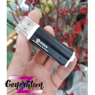 Đầu đọc thẻ nhớ TF/SD... vỏ kim loại đa năng chính hãng TiTan CD02