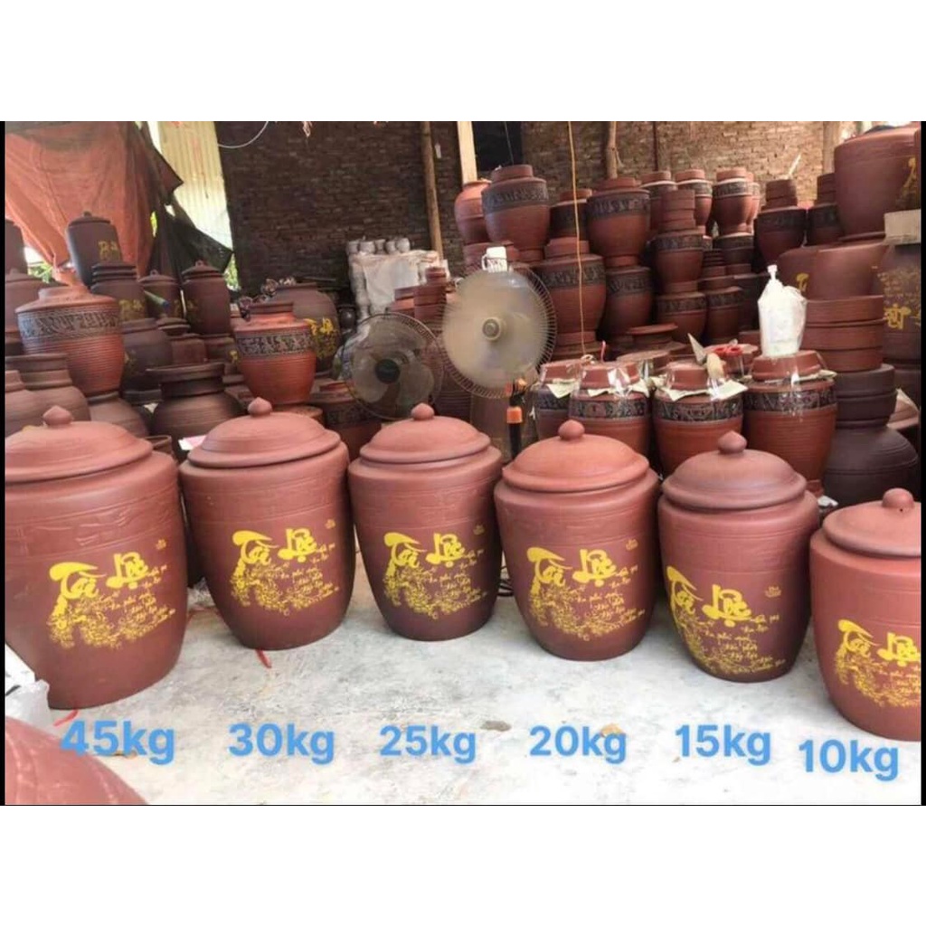 Hũ đựng gạo Bát Tràng 10kg, 20kg, 30kg siêu xịn sò