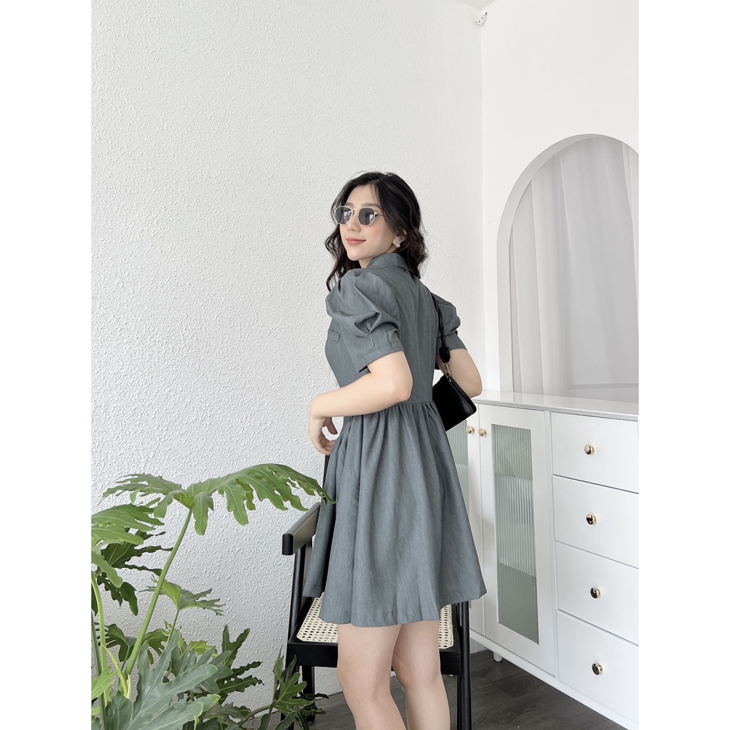 VÁY KHUY BỌC MÀU GHI ĐÁ 00133