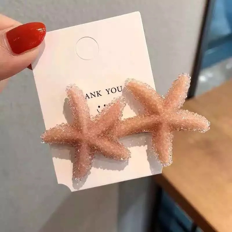 Kẹp Tóc Hình Sao Biển Ba Chiều Màu Sắc Thời Trang 2022