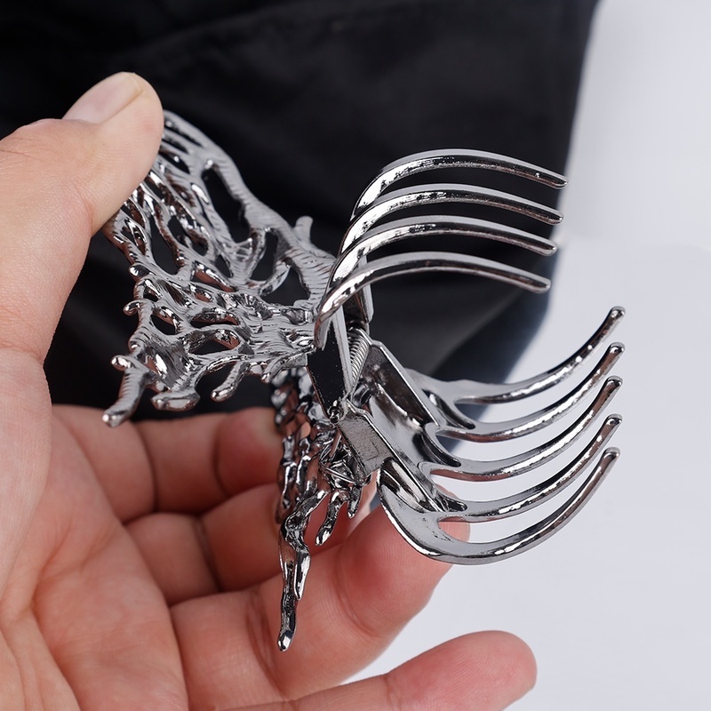 Kẹp Tóc Kim Loại Hình Bướm Kiểu Hình Học Thời Trang Hàn Quốc Dành Cho Nữ Giá Đỡ