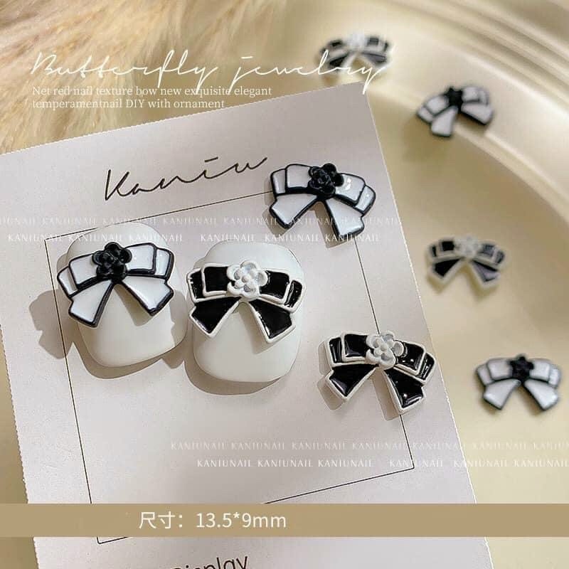 Set charm nơ 10 cái Cao Cấp đính móng trang trí Phụ Kiện nail - manh219