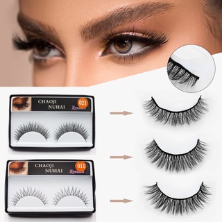 Lông mi giả tự nhiên thủ công 3D nối dài lông mi giả lông mi lụa