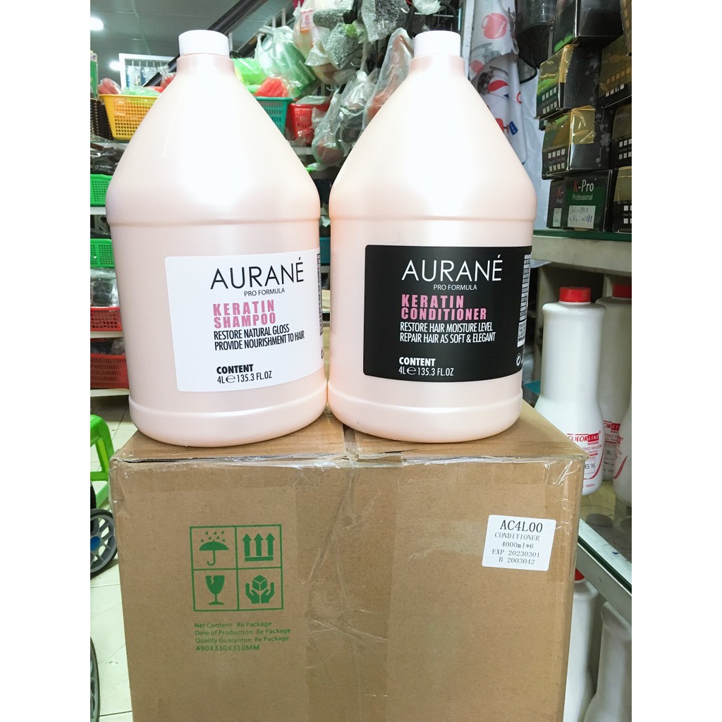 DẦU GỘI / XÃ SIÊU MỀM MƯỢT AURANE MOISTURE REPAIR 4000ML