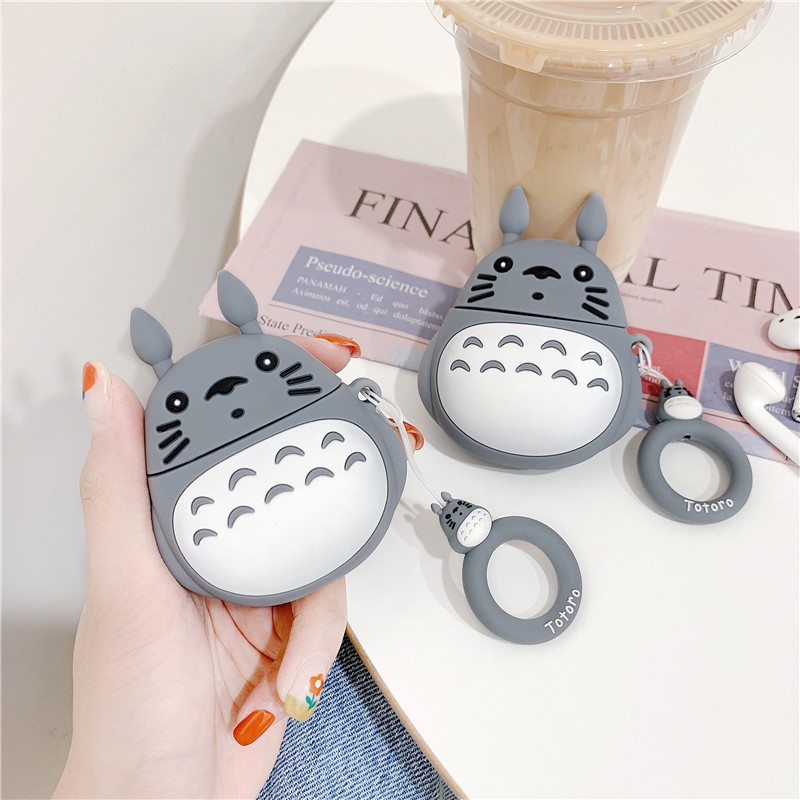 Vỏ Bảo Vệ Hộp Sạc Tai Nghe Airpods 1 / 2 Hình Totoro Ngộ Nghĩnh