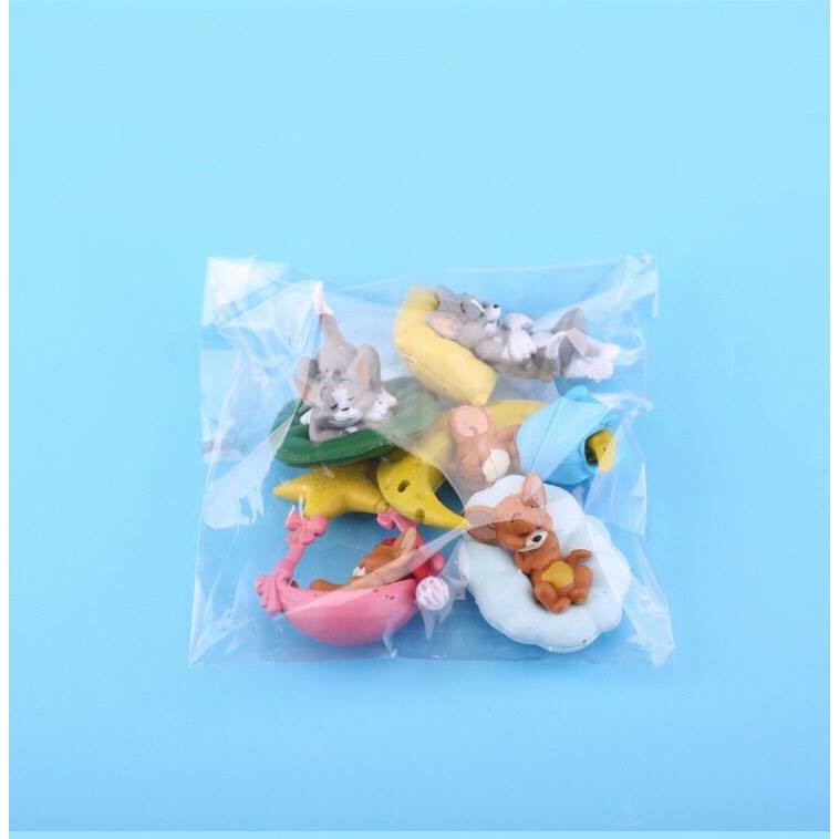 Set 5 mô hình nhân vật hoạt hình Tom-Jerry đáng yêu trang trí bánh_Rap