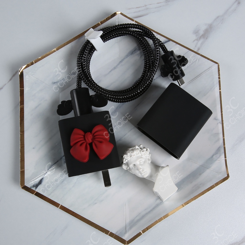 Ốp điện thoại kèm dây cáp sạc 40w DIY cho Huawei Mate 30Pro / Nova7SE/P30Pro