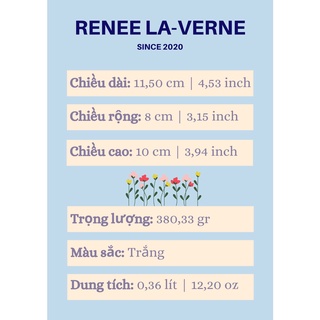 Ca sứ Minh Long 0.36 L - Jasmine - Trắng