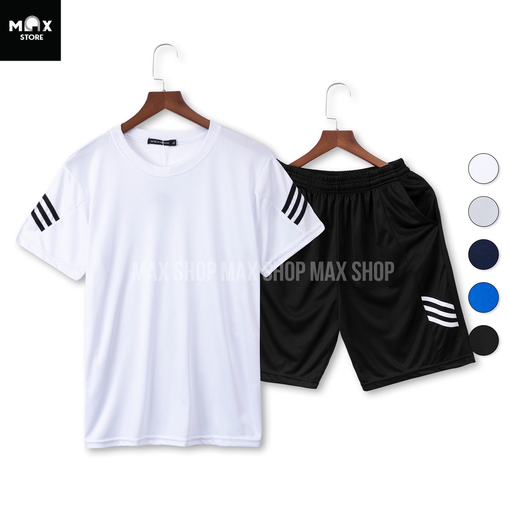 Bộ thể thao nam,bộ quần áo thể thao nam chất thun co giãn, 5 màu trẻ trung năng động full size Mã KAAMax