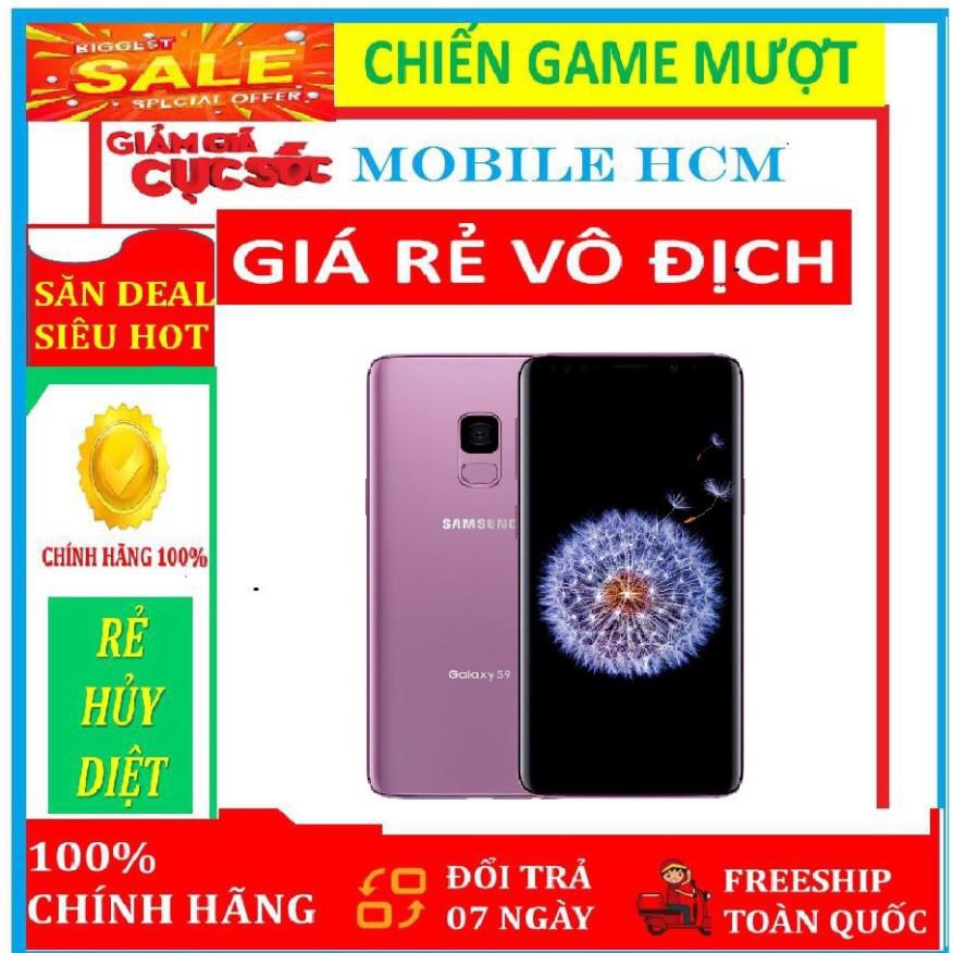 Điện thoại CHÍNH HÃNG Samsung Galaxy S9 ram 4G bộ nhớ 64G - Chơi Game nặng mượt ( đủ màu )