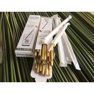 Ống Hút Cỏ Bàng Bảo Vệ Môi Trường 25 Ống