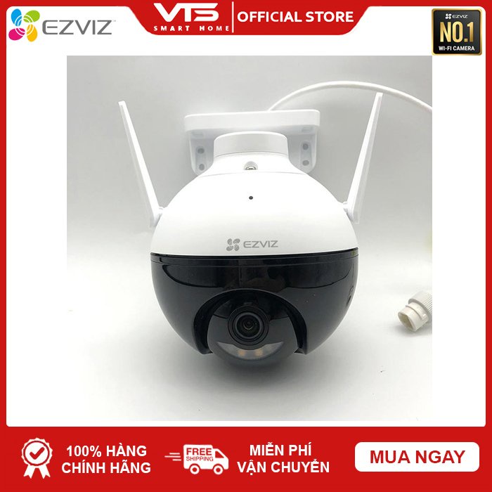 Camera WIFI C8W 4MP WIFI Xoay 360 Ngoài Trời EZVIZ Đàm Thoại - Màu Ban Đêm Thông Minh, Chính Hãng 24TH