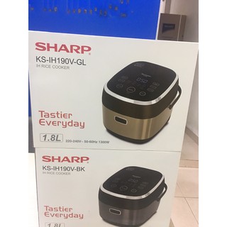Nồi cơm điện cao tần Sharp 1.8L KS-IH191V-GL/BK/RD mới 100%
