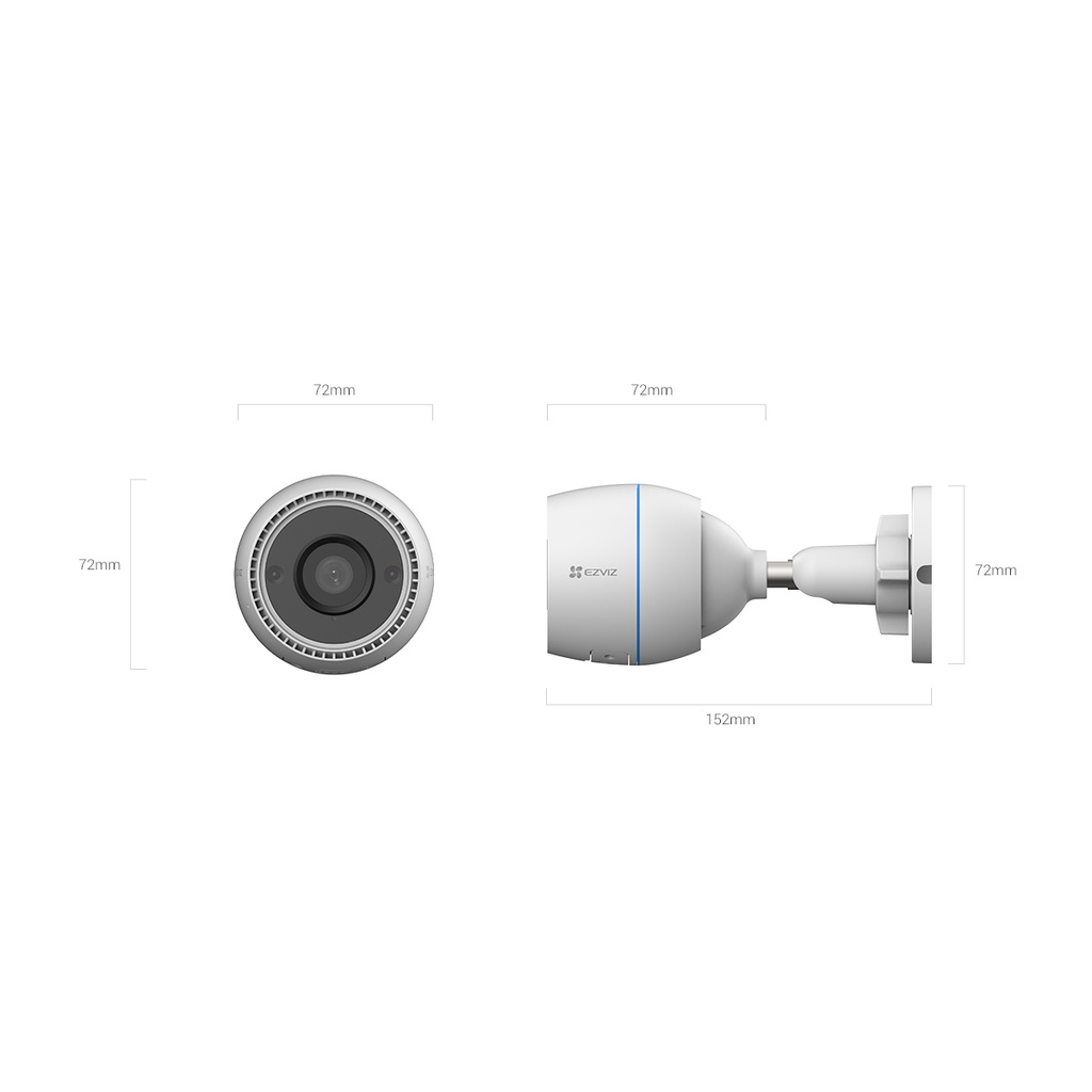 Camera ip wifi ngoài trời ezviz c3tn / h3c Full HD 1080p 2.0M có mic thu âm BH 2 năm
