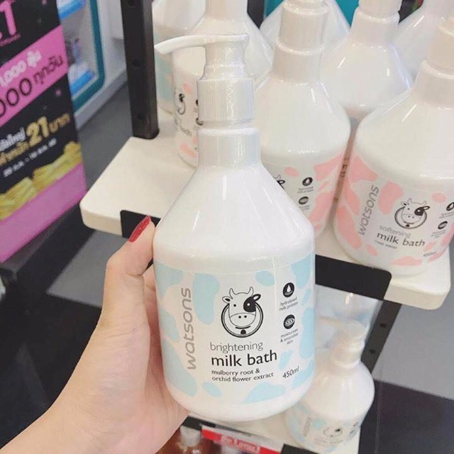 SỮA TẮM BÒ WATSONS MILK BATH THAILAND 450ML | BigBuy360 - bigbuy360.vn