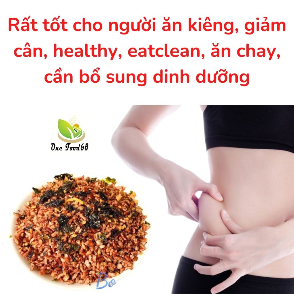 Gạo Lứt Rong Biển Giòn Ngon Sạch, Hàng Chuẩn ăn Liền - GẠO LỨT ĂN DẶM, Ăn Kiêng, Ăn Chay,Giảm Cân - OneFood68