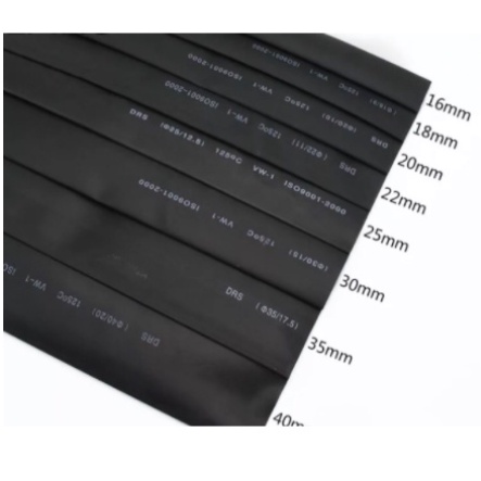 Ống gen dây co nhiệt  đốt  dùng bao bọc mối hàn điện xe hơi ô tô đường kính 3mm 4mm 5mm 6mm dài 1m