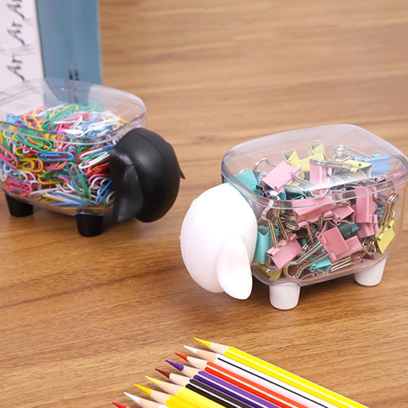 Hộp Đựng Tăm Bông / Tăm Xỉa Răng Hình Cừu Hoạt Hình 3D Để Bàn Trang Trí YKDJP5