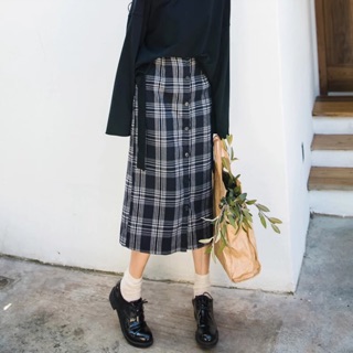 ORDER Chân váy suông kẻ hàng đẹp (ảnh thật sau)