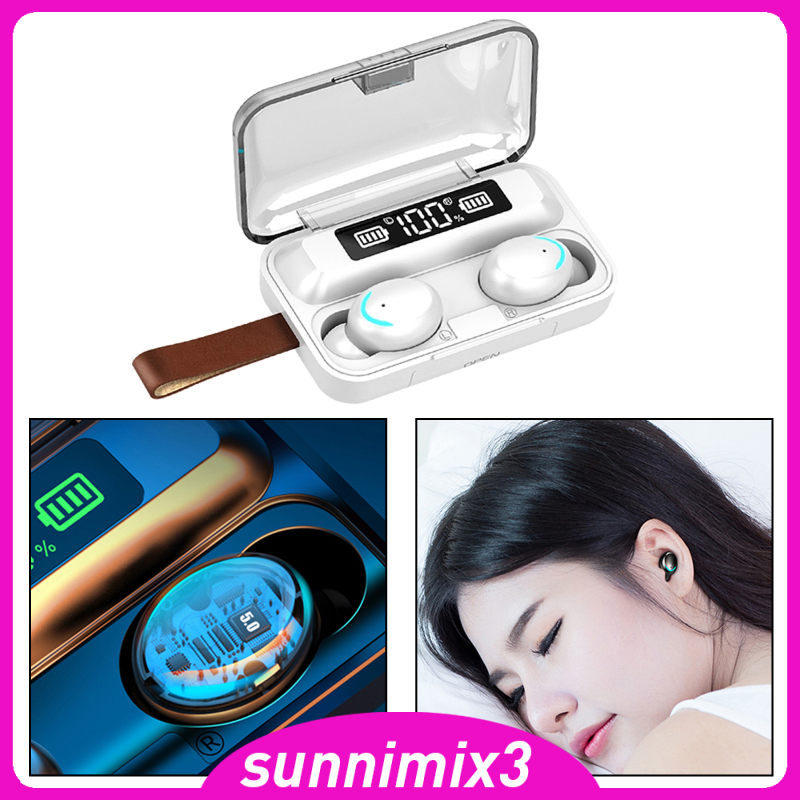 Tai Nghe Bluetooth 5.0 Không Dây F9-5 Tws 9d Âm Thanh Stereo Cho Ios / Android