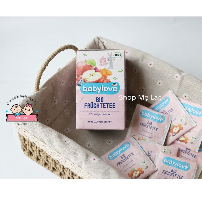 Trà trái cây hữu cơ Babylove cho bé ăn dặm từ 5 tháng tuổi