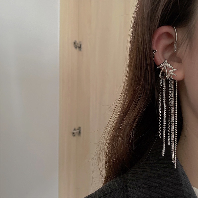 Bông Tai Tua Rua Thiết Kế Mới Cao Cấp Thời Trang Theo Phong Cách Hàn Quốc