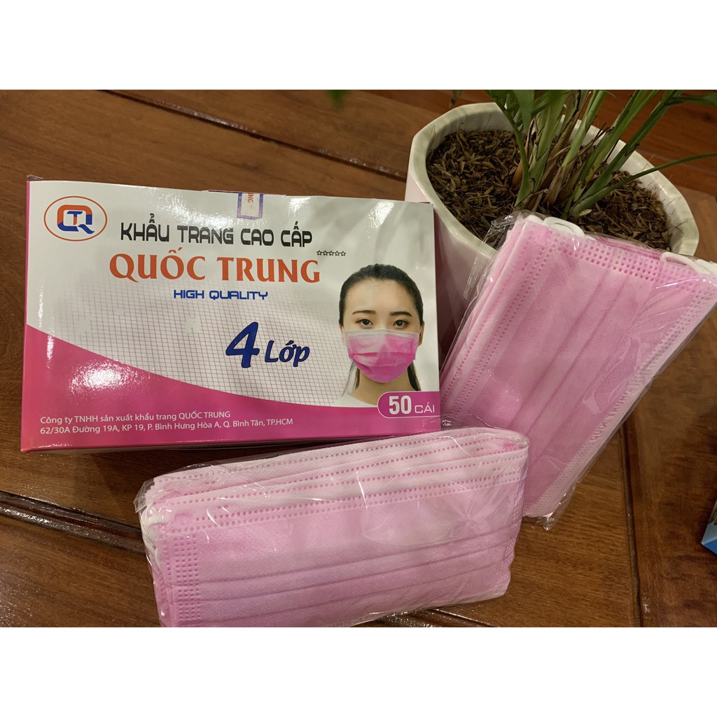 [SALE SỐC] KHẨU TRANG Y TẾ 4 LỚP - HỘP 50 CÁI