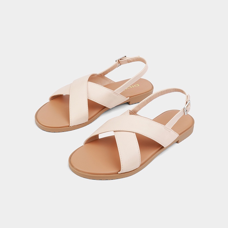 Giày Flat Sandal Nữ DILY Tiện Lợi Êm Chân Cao 1.5cm_AA0254