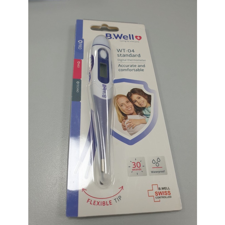 Nhiệt kế điện tử đo nhiệt độ cơ thể dạng bút đầu mềm Bwell chính hãng